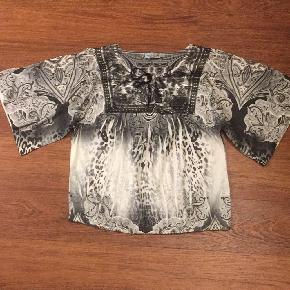Black and white shirt